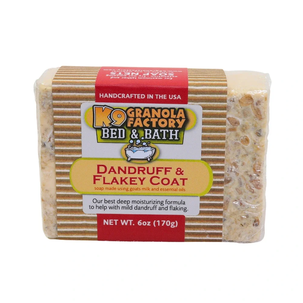 Lot Of 6 K9 Granola Factory Dandruff & Flakey Coat Goat's Milk Soap For Dogs